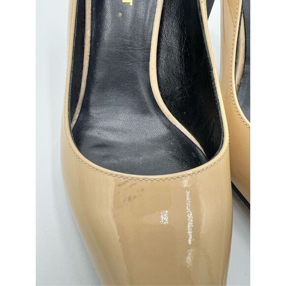 Yves Saint Laurent Paris Patent Leather Tan Pumps Stiletto High Heels 37 / 7 YSL - Picture 14 of 14